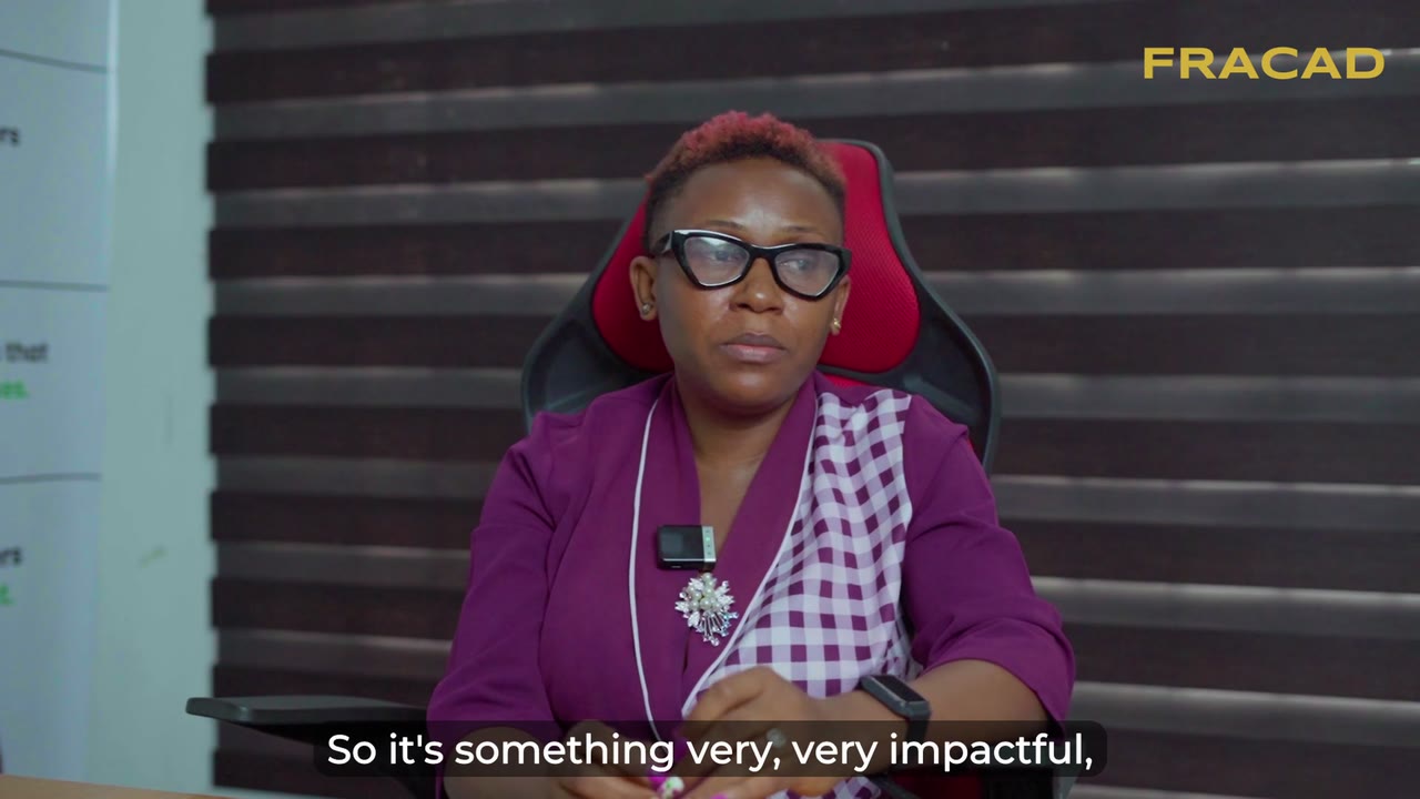 Stella Amarachi Justin speaking about FRACAD